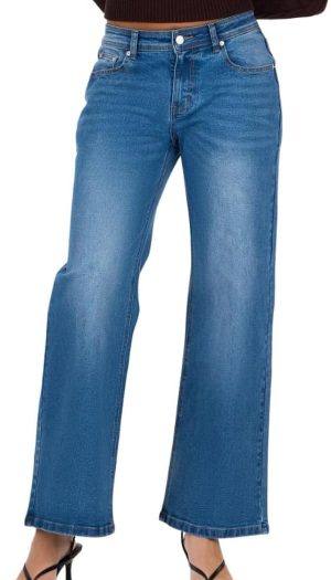 Women's Low Rise Baggy Stretch Denim