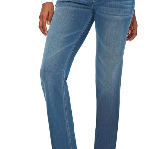 Low Rise Bootcut Jeans for Women - Soft Stretchy Fabric with Straight Leg Cut Denim Pants