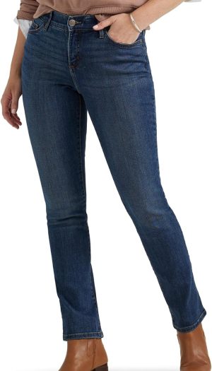 Women's Ultra Lux Comfort with Flex Motion Straight Leg Jean
