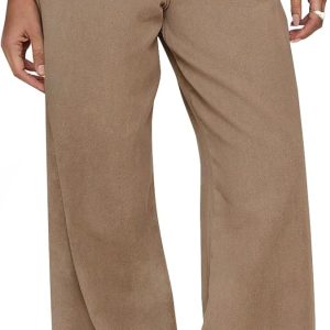 Womens Low Rise Wide Leg Cargo Jeans with Buckle Detail Multi Pockets 100% Cotton Baggy Denim Pants