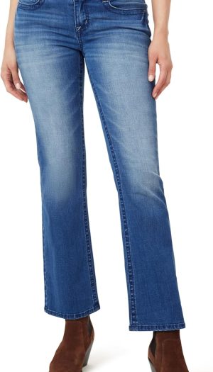 Women's Feisty Curvy Low Rise Slim Flare Juniors Jeans