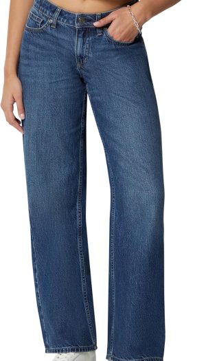 Women's Ultra Soft Low-Rise Wide Leg Jean